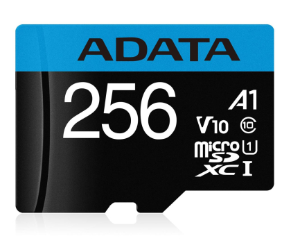 Karta pamięci Adata microSD 256GB 100MB/s AUSDX256GUICL10A1-RA1